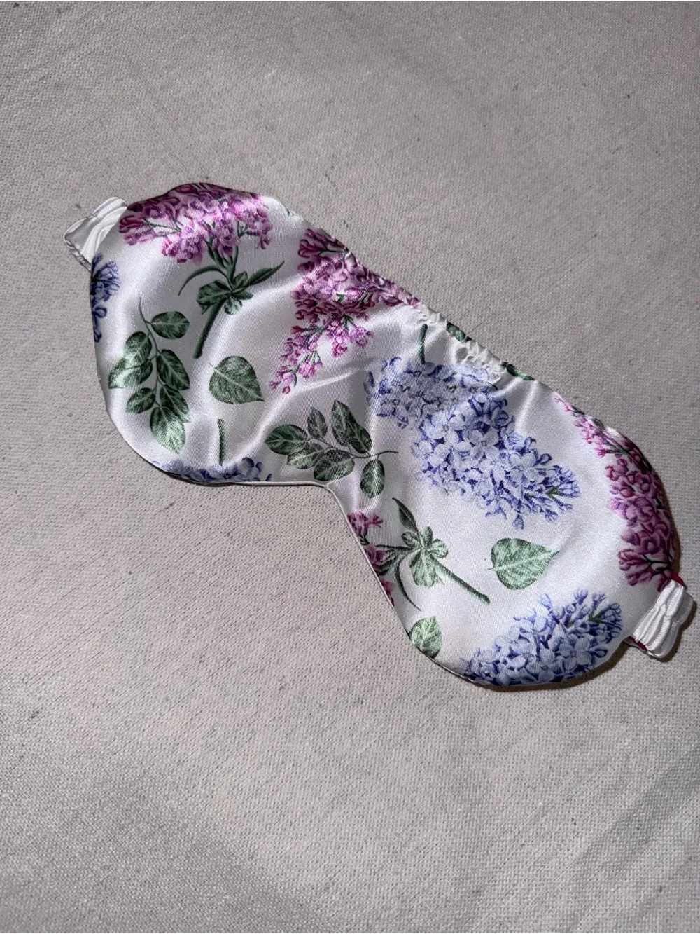 Miami Purple, Blue, and Green Floral Satin Sleep Mask